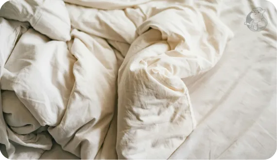 pościel, której nie trzeba prasować w jasnych kolorach